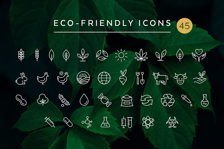 Eco friendly icons