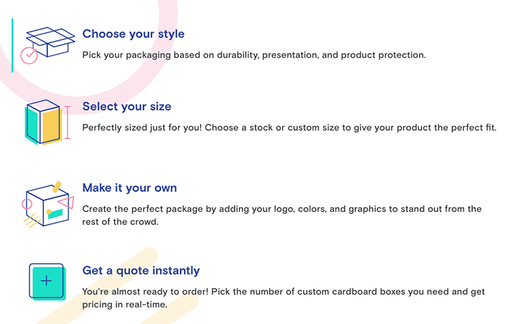 Choose your style, select your size, and get instant quotes with Packlane