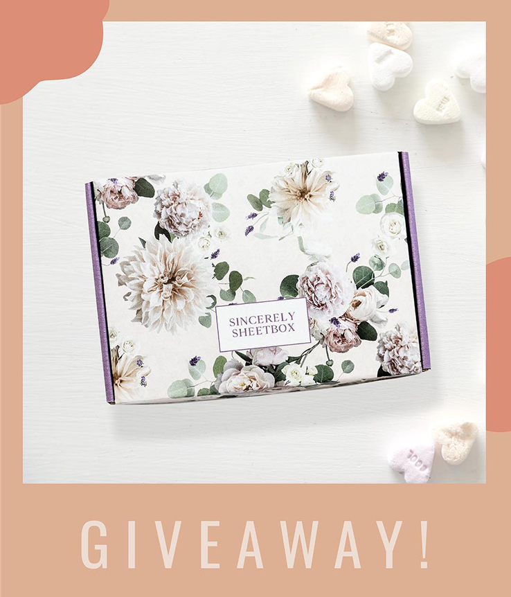 Custom mailer box by Packlane created for Sincerely Sheetbox giveaway
