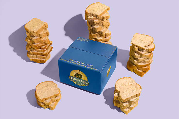 Father Time Bread's custom box from Packlane