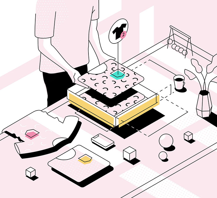 Measuring your box for correct size illustration