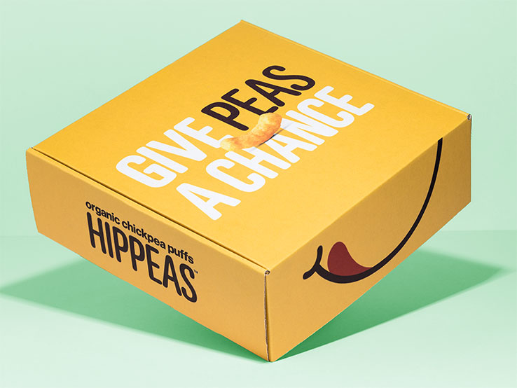 Give peas a chance with Hippeas mailer box by Packlane