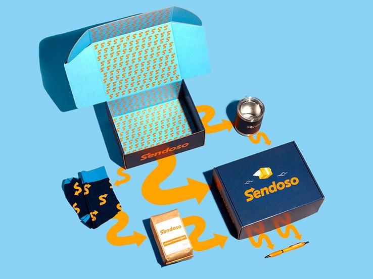 Sendoso's custom mailer box by Packlane