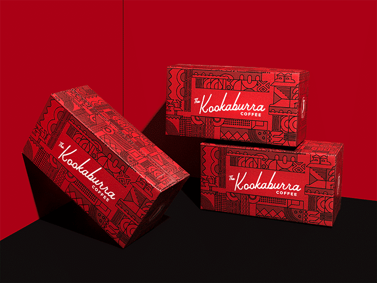 Custom mailer box for Kookaburra Coffee by Packlane