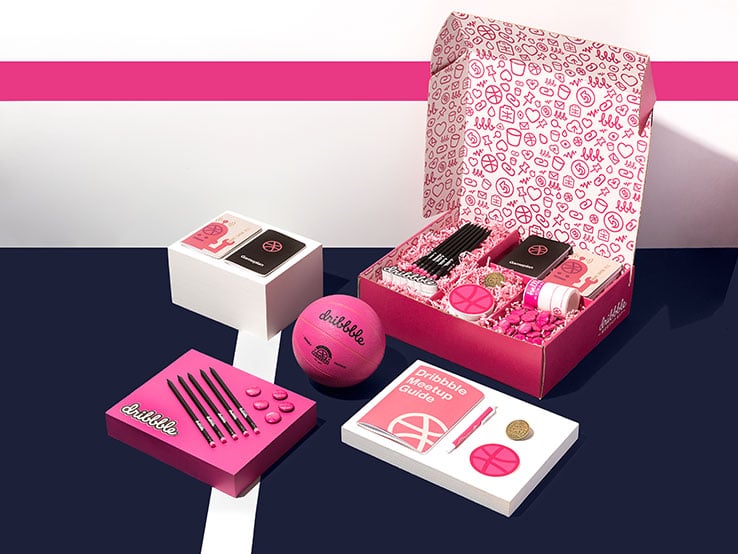 Dribbble custom mailer box