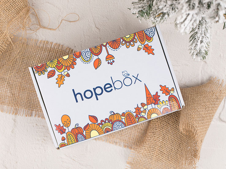 Hopebox's custom mailer box by Packlane