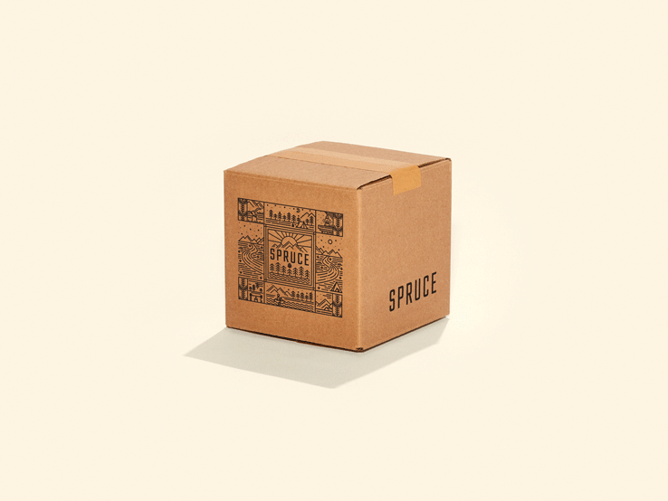 Spruce CBD shipping box
