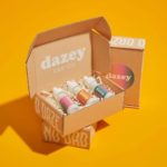 Crinkle paper void fill in a Dazey CBD custom box